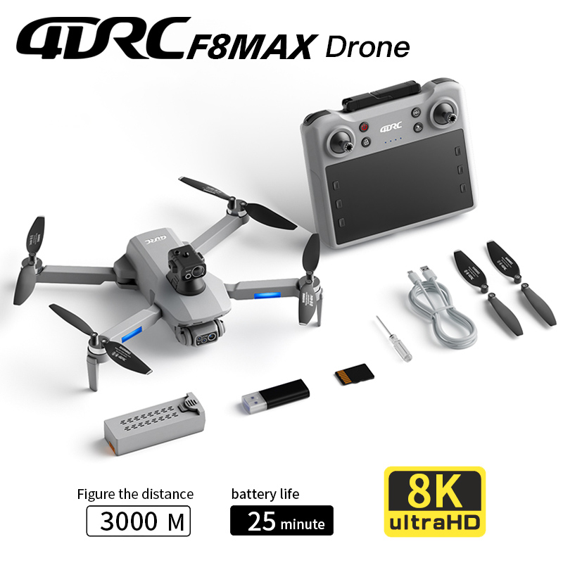 Rc Helicopter Electric - Dron F8 MAX GPS Profesjonalny z